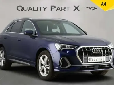 Second-hand Audi Q3 S-Line 150 CP (110 kW) 2022 Albastru SUV