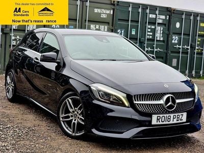 Used Mercedes A200 AMG line 2018 Black Hatchback