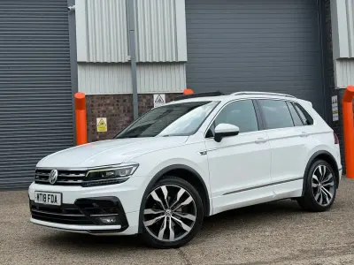 Used VW Tiguan R-line 150 HP (110 kW) 2018 White SUV