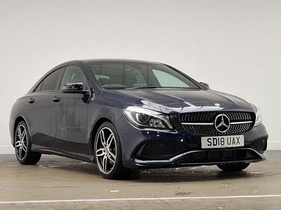 Blue Used 2018 Mercedes CLA180 AMG line Sedan | £12,498 (Fair price)
