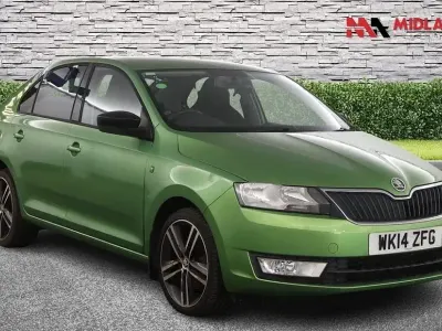 Used Skoda Rapid Sport 105 HP (77 kW) 2014 Green Hatchback