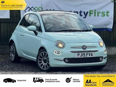 Green Used 2019 Fiat 500 Lounge Hatchback | £4,725 (Good price)