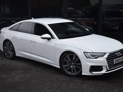 Used Audi A6 S-Line 204 HP (150 kW) 2019 White Sedan