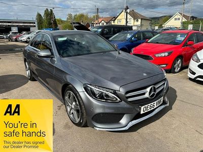 Używany Mercedes C220 AMG line 170 KM (125 kW) 2016 Szary Sedan/Limuzyna