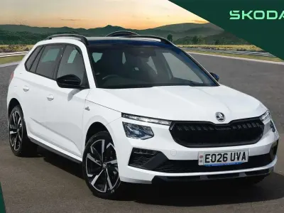 Used Skoda Kamiq Monte Carlo 150 HP (110 kW) 2026 Moon white metallic SUV