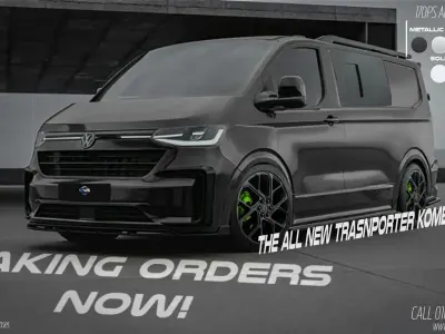 New VW T7 Edition 150 HP (110 kW) 2026 Black Van
