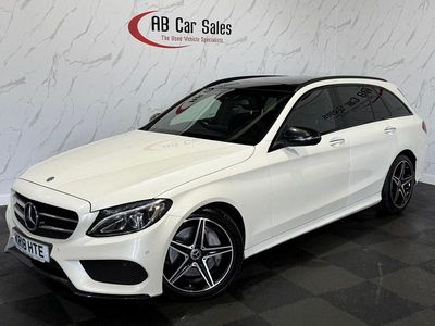 Used Mercedes C250 AMG Line Premium Plus 2018 White Estate