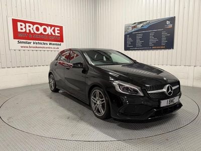 Black Used 2017 Mercedes A200 AMG Line Premium Plus Hatchback | £13,490 (Fair price)