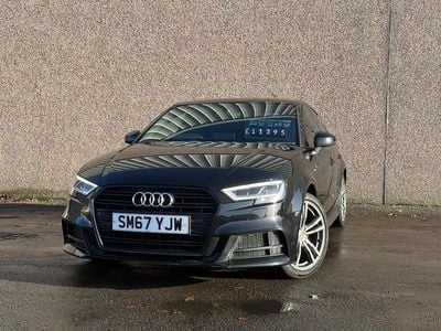 Used Audi A3 S-Line 150 HP (110 kW) 2017 Black Sedan