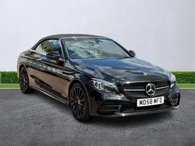 Used Mercedes C300 AMG line 2023 Black Cabriolet