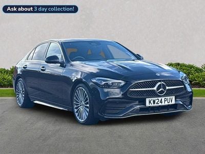Black Used 2024 Mercedes C200 AMG Line Premium Sedan | £30,710