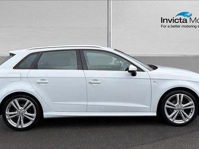 Used Audi A3 S-Line 150 HP (110 kW) 2018 Glacier white Sedan