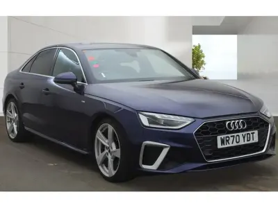 Used Audi A4 S-Line 150 HP (110 kW) 2020 Blue Sedan