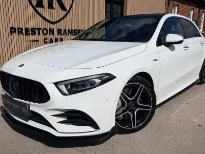 Used Mercedes A35 AMG Premium Plus 306 HP (225 kW) 2019 White Hatchback