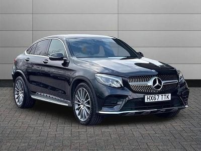 Obsidian black Used 2017 Mercedes GLC350 AMG line Coupe | £21,990 (Fair price)
