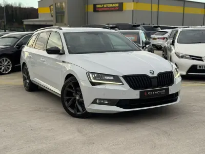 Used Skoda Superb SportLine 190 HP (139 kW) 2019 White Estate