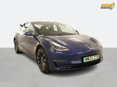 Used Tesla Model 3 Performance 461 kW (627 HP) 2022 Blue Sedan