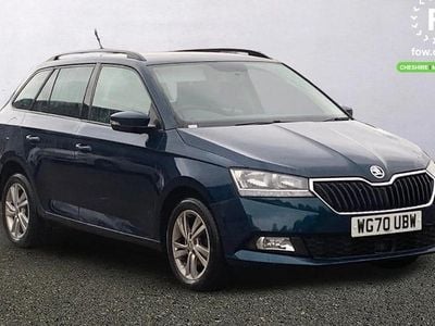 Used Skoda Fabia SE 95 HP (69 kW) 2021 Blue Estate