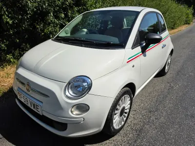 Used Fiat 500 Pop 69 HP (50 kW) 2009 White Cabriolet