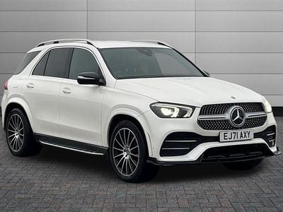 Diamond white bright Used 2021 Mercedes GLE350 AMG Line Premium Estate | £33,495 (Fair price)