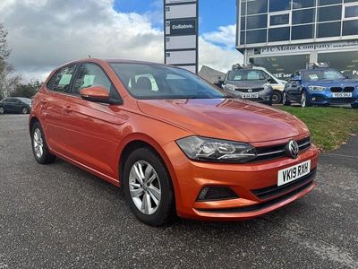Begagnad VW Polo SE 95 HK (69 kW) 2019 Orange Halvkombi