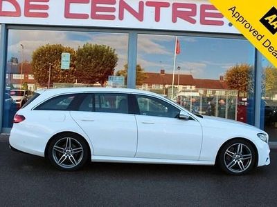 Used Mercedes E220 AMG line 194 HP (142 kW) 2017 White Estate