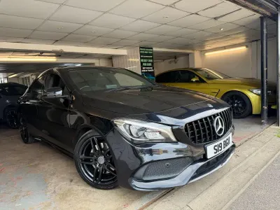Used Mercedes CLA220 AMG line 177 HP (130 kW) 2018 Black Sedan
