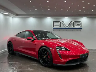 Used Porsche Taycan Performance Package 389 kW (530 HP) 2020 Red Sedan