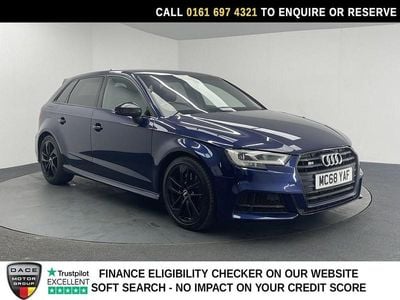 Begagnad Audi S3 Sportback Black Edition 2019 Blå Halvkombi