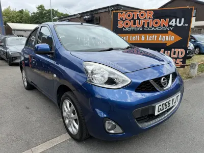 Used Nissan Micra Acenta 80 HP (58 kW) 2016 Blue Hatchback