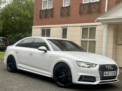 Used Audi A4 S-Line 150 HP (110 kW) 2017 White Sedan