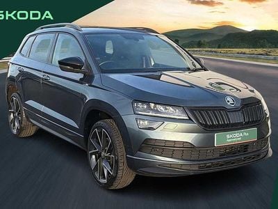 Quartz grey metallic Used 2021 Skoda Karoq SportLine SUV | £22,299 (Fair price)