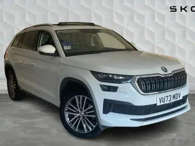 Used Skoda Kodiaq LAURIN & KLEMENT 196 HP (144 kW) 2023 Moon white metallic SUV