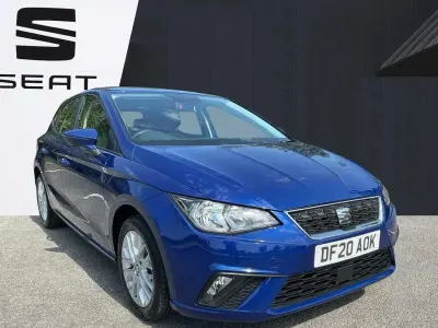 Used Seat Ibiza SE Technology 94 HP (69 kW) 2020 Blue Hatchback