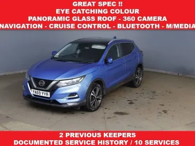 Used Nissan Qashqai N-Connecta 115 HP (84 kW) 2020 Blue SUV