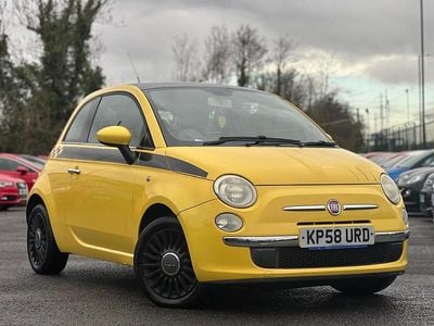 Yellow Used 2008 Fiat 500 Lounge Hatchback | £1,995 (A bit pricey)