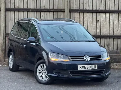 Used VW Sharan SE 177 HP (130 kW) 2015 Blue MPV