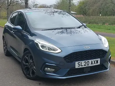 Second-hand Ford Fiesta ST-Line 95 CP (69 kW) 2020 Albastru Hatchback