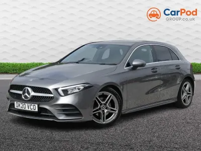 Used Mercedes A200 AMG line 150 HP (110 kW) 2020 Grey Hatchback