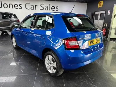 Used Skoda Fabia SE 95 HP (69 kW) 2018 Blue Hatchback