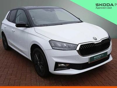 Used Skoda Fabia Colour Edition 94 HP (69 kW) 2024 Moon white metallic black magic pearl effect Hatchback