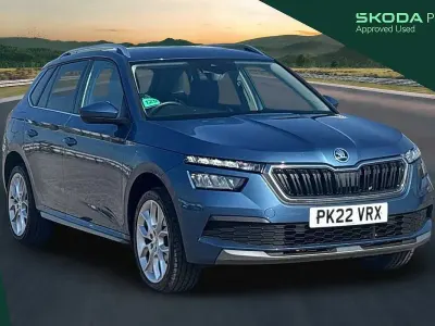 Used Skoda Kamiq SE L 147 HP (108 kW) 2022 Titan blue metallic SUV