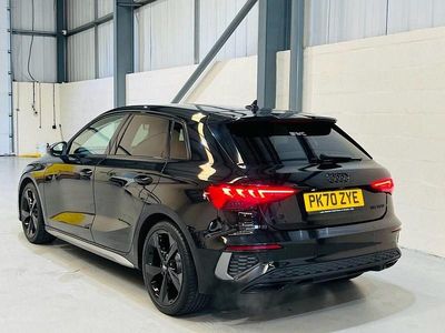 Used Audi A3 Sportback S-Line 150 HP (110 kW) 2020 Black Hatchback