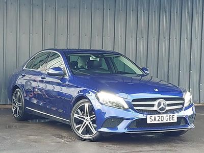 Blue Used 2020 Mercedes C220 Sport Edition Sedan | £18,998 (Fair price)