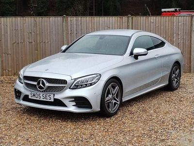 Used Mercedes C200 AMG line 198 HP (145 kW) 2019 Silver Coupe
