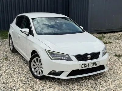 Used Seat Leon SE 110 HP (80 kW) 2014 White Hatchback