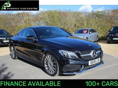 Used Mercedes C250 AMG line 2018 Black Coupe
