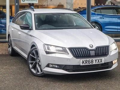 Brilliant silver metallic Used 2019 Skoda Superb SportLine Estate | £19,200 (Fair price)
