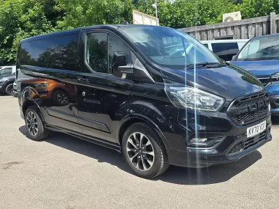 Used Ford Transit Custom Sport 185 HP (136 kW) 2021 Black Van