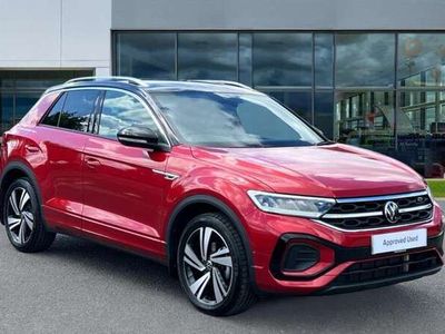 Used VW T-Roc R-line 150 HP (110 kW) 2022 Kings red premium metallic black  SUV